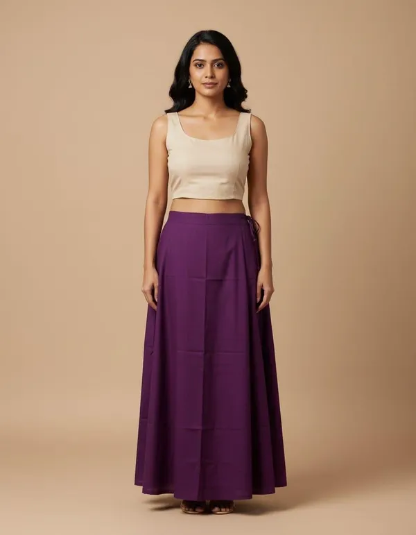 100%_Cotton_Premium_and_Elegant_Petticoat_with_Elastic_Support_in_Waist__by_Petti_Soft