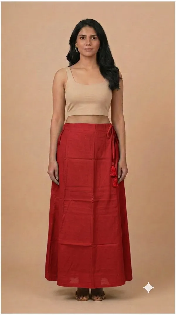 100%_Cotton_Premium_and_Elegant_Petticoat_with_Elastic_Support_in_Waist__by_Petti_Soft