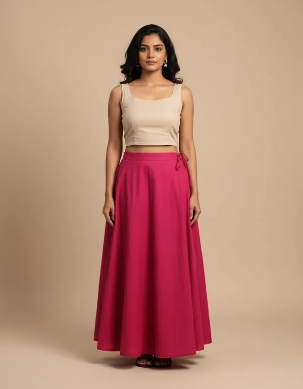 100%_Cotton_Premium_and_Elegant_Petticoat_with_Elastic_Support_in_Waist__by_Petti_Soft