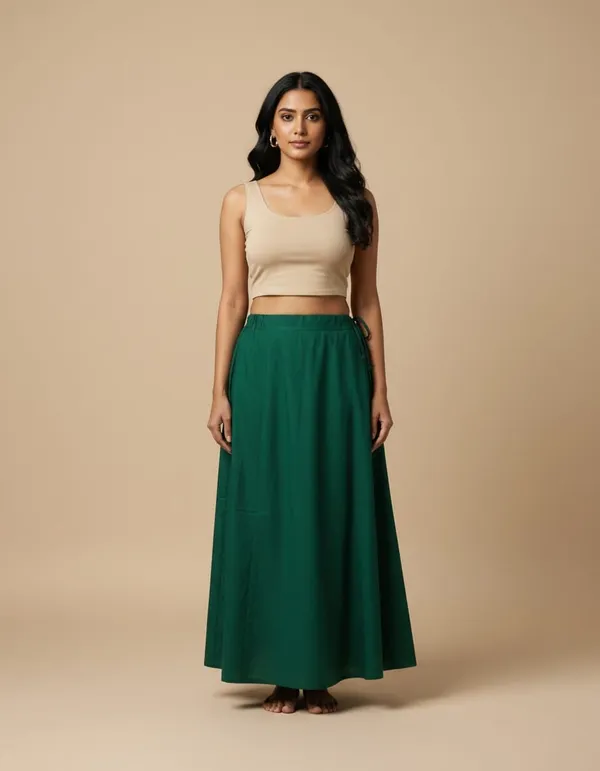 Dark_Green_100%_Cotton_Premium_and_Elegant_Peti_Soft_Petticoat_(Measurements:_Waist_–_42_inches_|_Hips_–_48_inches_|_Length_–_38_inches_|_Bottom_Ghera_–_74_inches)_439