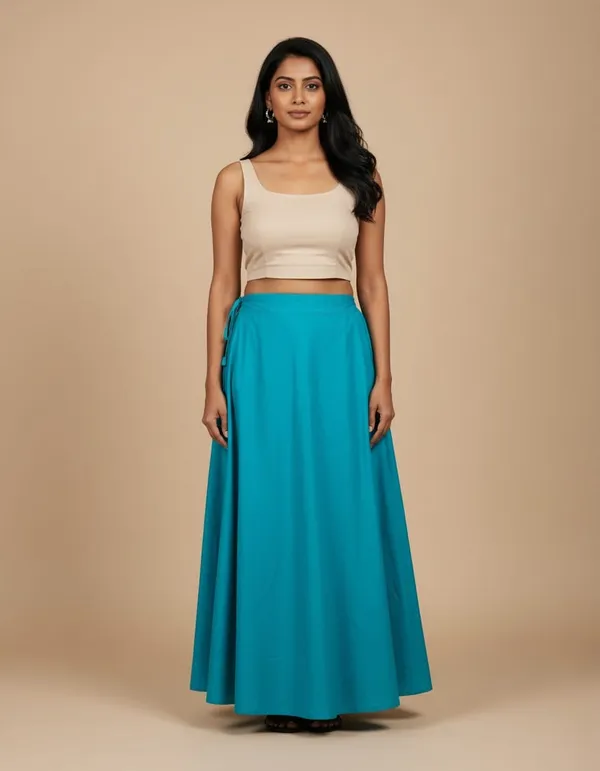 Turquoise_Blue_100%_Cotton_Premium_and_Elegant_Peti_Soft_Petticoat_(Measurements:_Waist_–_42_inches_|_Hips_–_48_inches_|_Length_–_38_inches_|_Bottom_Ghera_–_74_inches)_406