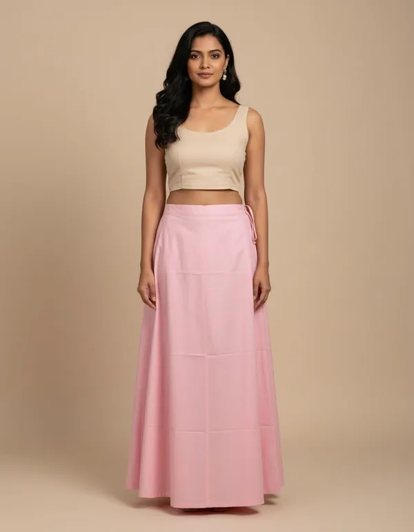 100%_Cotton_Premium_and_Elegant_Petticoat_with_Elastic_Support_in_Waist__by_Petti_Soft