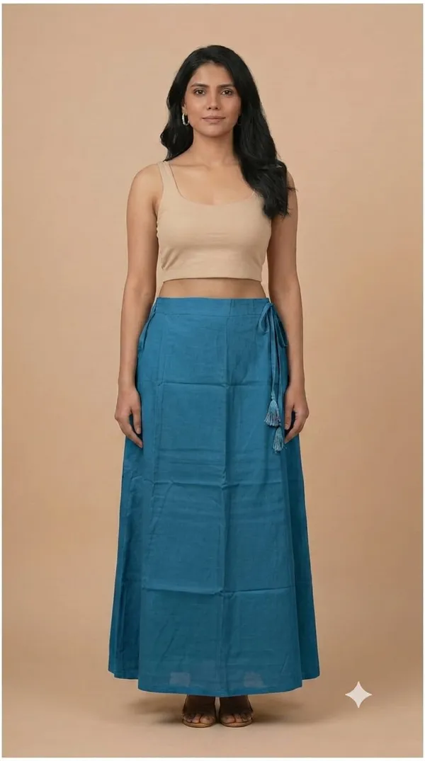 100%_Cotton_Premium_and_Elegant_Petticoat_with_Elastic_Support_in_Waist__by_Petti_Soft