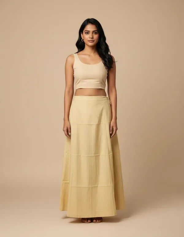 100%_Cotton_Premium_and_Elegant_Petticoat_with_Elastic_Support_in_Waist__by_Petti_Soft