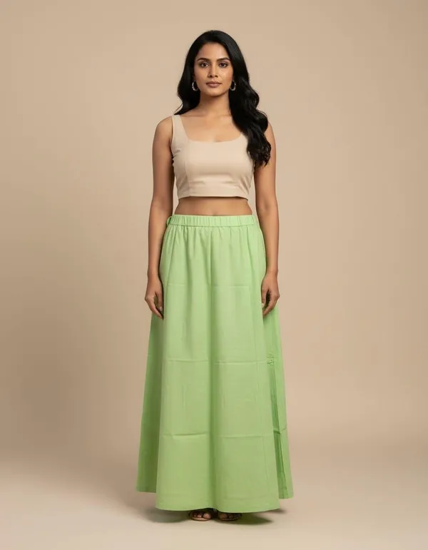 100%_Cotton_Premium_and_Elegant_Petticoat_with_Elastic_Support_in_Waist__by_Petti_Soft