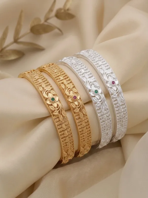 Combo_of_Ruby_and_Green_Studded_Bangles_for_women_–_Gold_&_Silver_Plated_(Set_of_4)