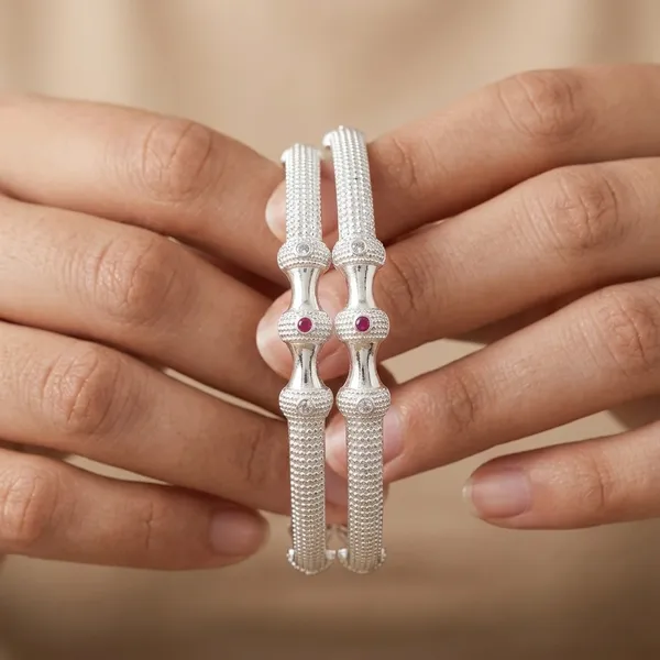 Designer_Silver_Plated_Bangle