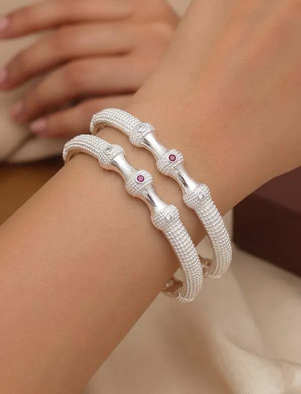 Designer_Silver_Plated_Bangle
