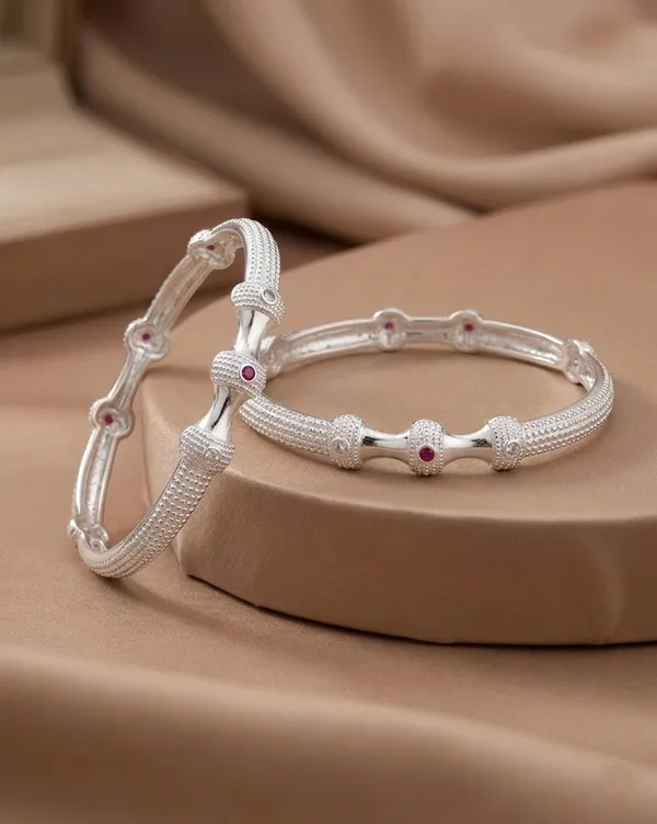 Designer_Silver_Plated_Bangle