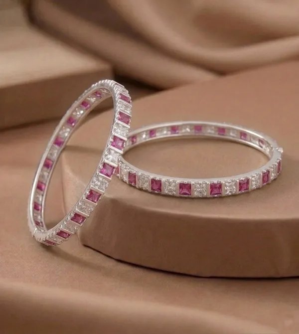 Elegant_Pink_&_White_Stone_Studded_Silver_Bangles_(Set_of_2)