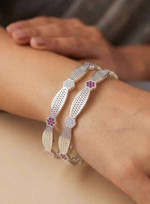 Elegant_Silver_Plated_Floral__Bangles_Set_with_Ruby_Stone_Accents