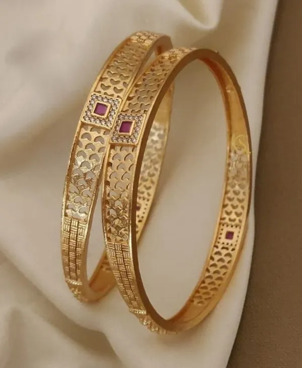Gold_Plated_Micro_Diamond_Studded_Square_Shape_Bangles_For_Women
