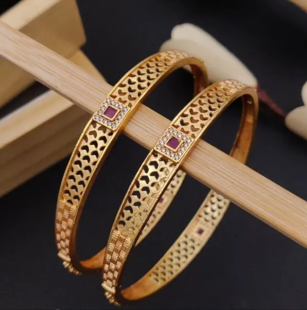 Gold_Plated_Micro_Diamond_Studded_Square_Shape_Bangles_For_Women