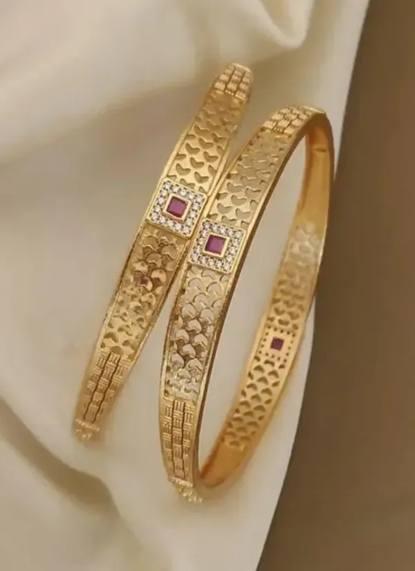 Gold_Plated_Micro_Diamond_Studded_Square_Shape_Bangles_For_Women