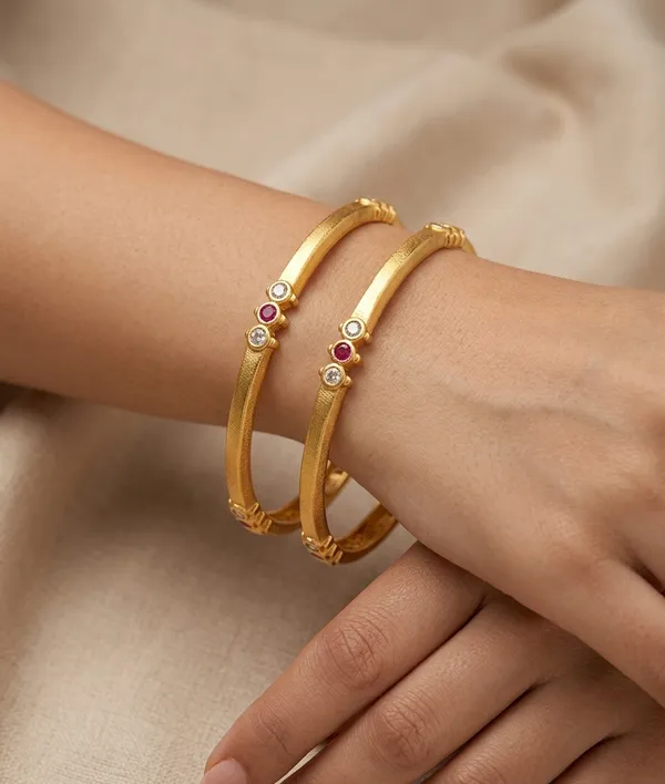 Gold-Plated_Designer_Bangle_Set_with_Stone_&_Enamel_Work_–_Traditional_Ethnic_Bangles_(Set_of_6)