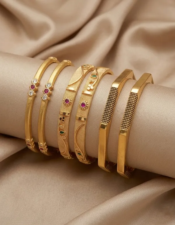 Gold-Plated_Designer_Bangle_Set_with_Stone_&_Enamel_Work_–_Traditional_Ethnic_Bangles_(Set_of_6)