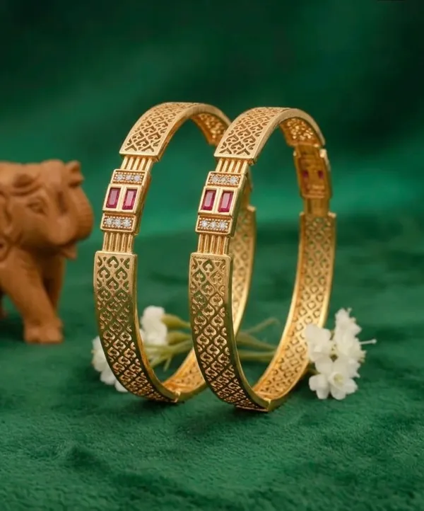 Gold-Plated__Kada_Bangles_with_Ruby_&_CZ_Stones_–_Designer_Ethnic_Bangles_for_Women_(Set_of_2)