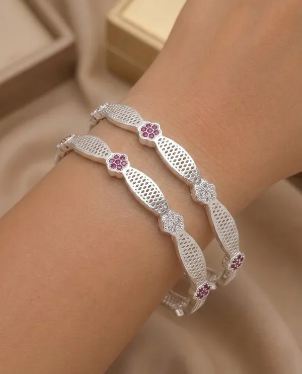 Elegant_Silver_Plated_Floral__Bangles_Set_with_Ruby_Stone_Accents