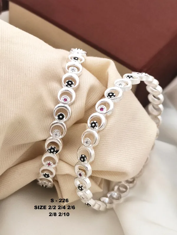 Moon_Shape_Silver_Plated_Diamond_Studded_Bangles_(Pack_of_2)
