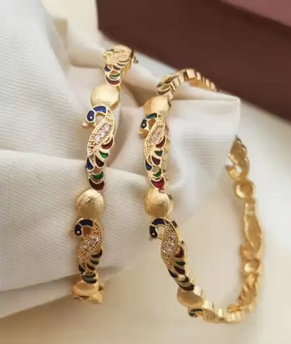 Gold_Plated_High_Peacock_Style_Bangles_Pack_Of_2