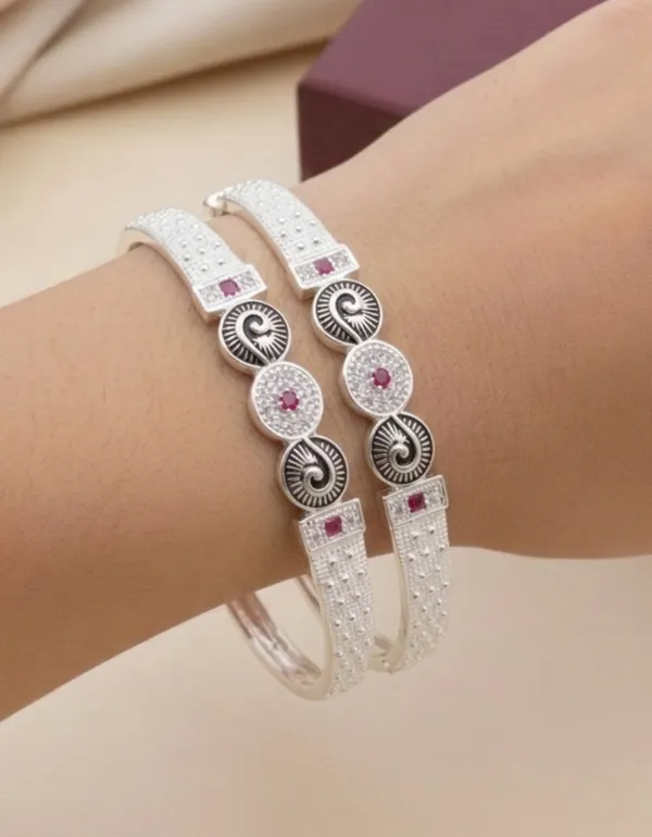 Oxidise_Silver_Bangles_With_AD_Diamond_Pack_of_2