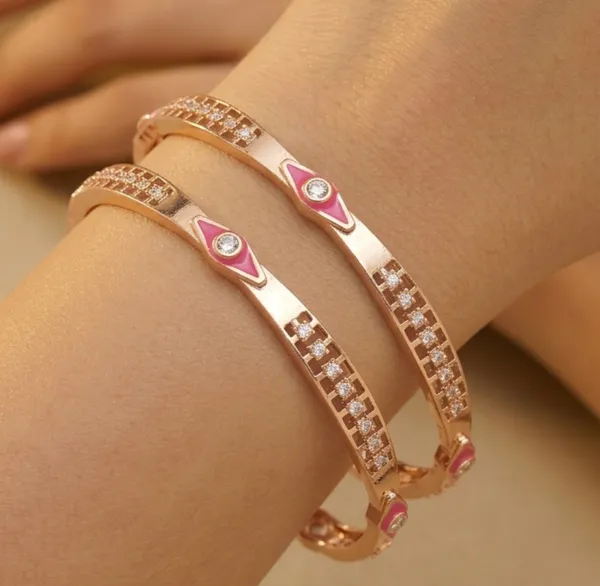 Rose_Gold_Diamond_Accent_Bangles_for_Women