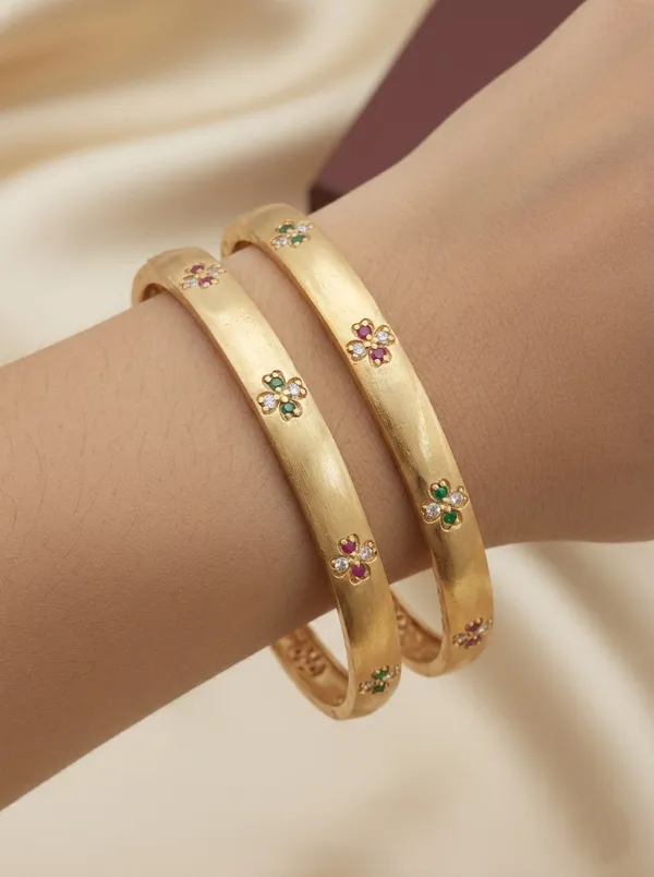 Round_shape_High_Gold_Plated_Bangles_For_Women_(Pack_of_2)