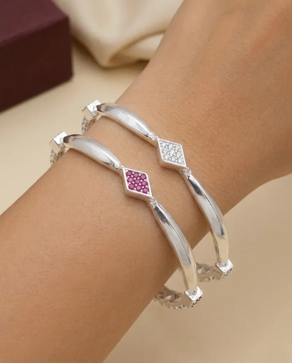 Silver_AD_Stone_Square_Motif__Bangles_for_Women_Pack_of_2