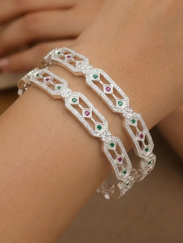 Silver_Plated_AD_Diamond_Broad_Designer_Bangles_