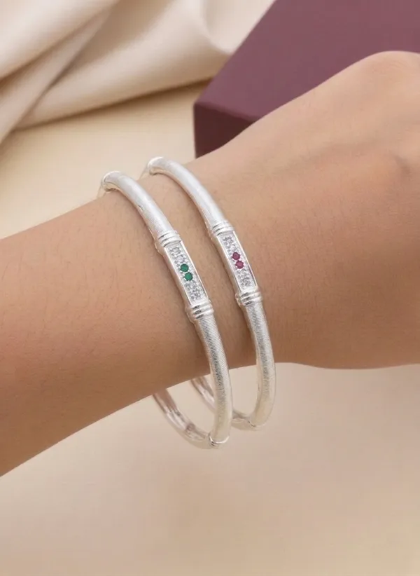 Silver_Plated_Designer_Bangle_Set_with_CZ_&_Multicolor_Stones_for_Women_(Set_of_6)