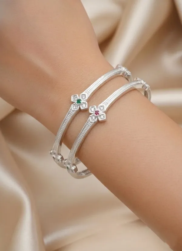 Star_Shape_Silver_Plated_Bangles_(Pack_of_2)