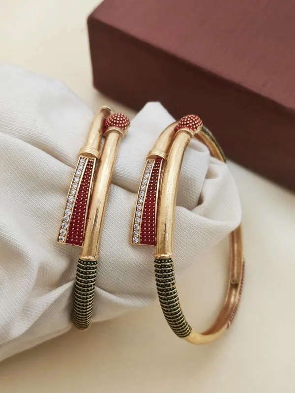 Gold_Plated_AD_Red_Enamel_Designer_Bangles_–_Traditional_Festive_Wear_Pair