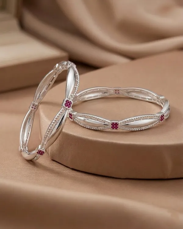 Velisse_Ruby_Luxe_Silver_Plated_Bangles_Pack_of_2