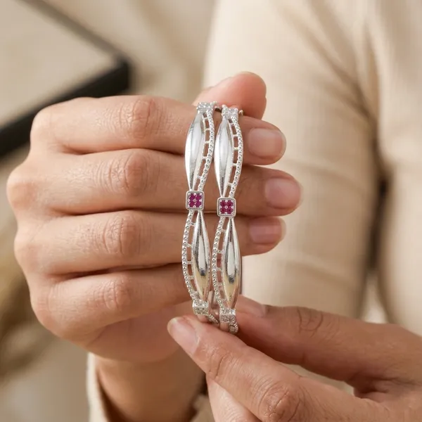 Velisse_Ruby_Luxe_Silver_Plated_Bangles_Pack_of_2