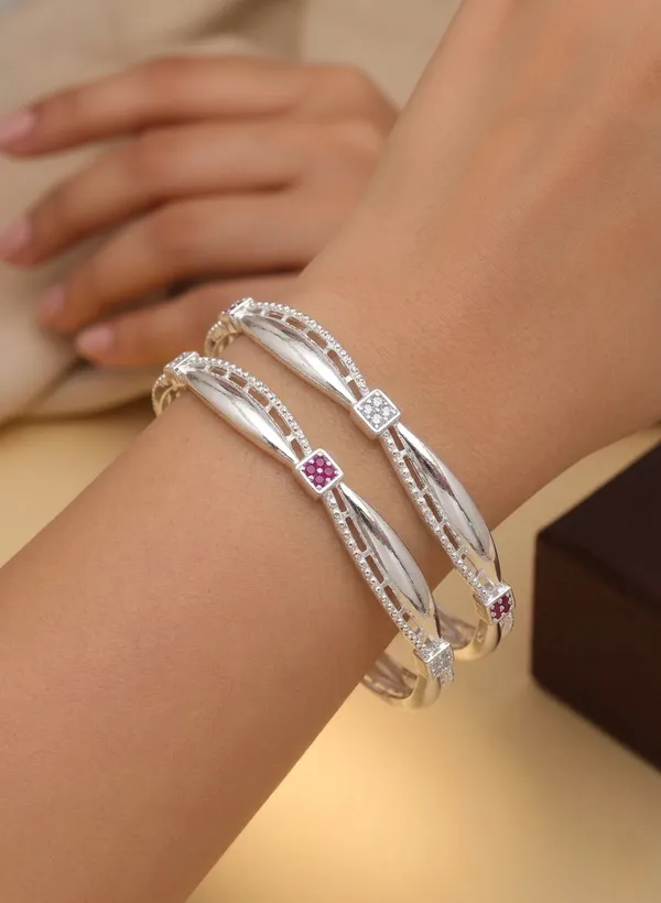 Velisse_Ruby_Luxe_Silver_Plated_Bangles_Pack_of_2