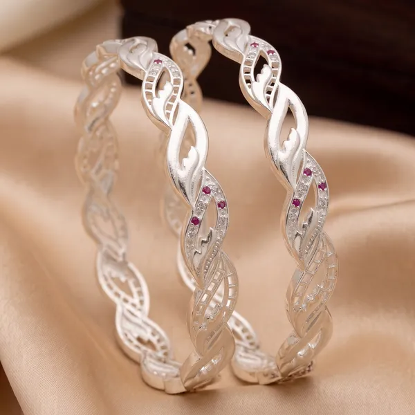 Velisse_Silver_Plated_Twisted_CZ_&_Ruby_Stone_Daily_Wear_Bangles_for_Women