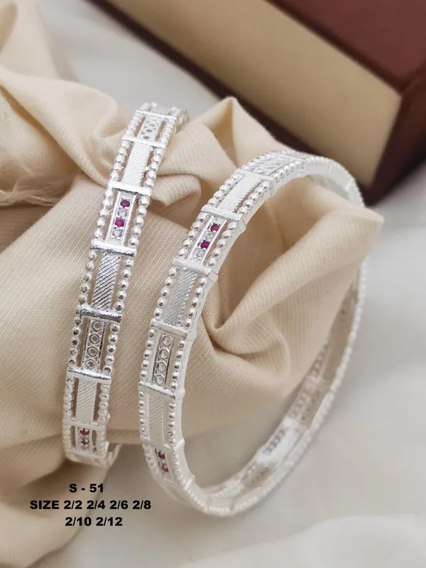 Ruby_Accent_Silver-Plated_Diamond_Studded_Daily_Wear_Bangles
