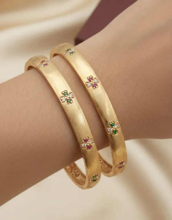 Round_shape_High_Gold_Plated_Bangles_For_Women_(Pack_of_2)