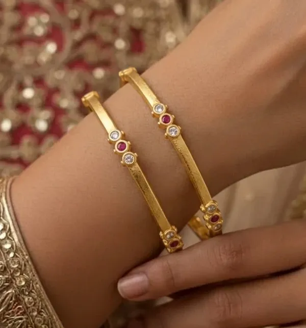 Gold_Plated_AD_Ruby_Minimal_Designer_Bangles