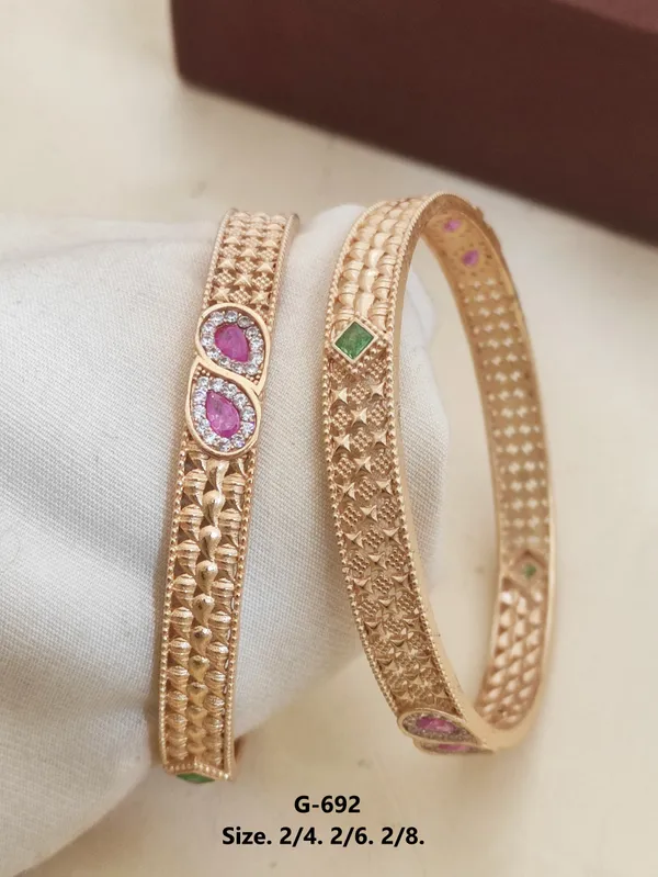 Gold_Plated_Micro_Tilak_Shape_Bangles_With_Pack_Of_2