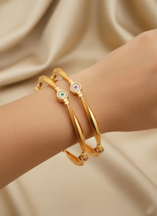 Ruby_And_White_Traditional_Diamond_Studded_Gold_Plated_Bangles_1_Pair