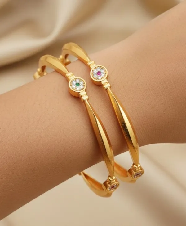 Ruby_And_White_Traditional_Diamond_Studded_Gold_Plated_Bangles_1_Pair