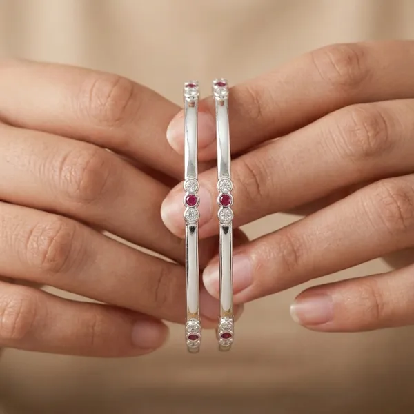 Silver_Plated_Ruby_&_Diamond_Accent__Bangles_–_Elegant_Daily_Wear_Pair