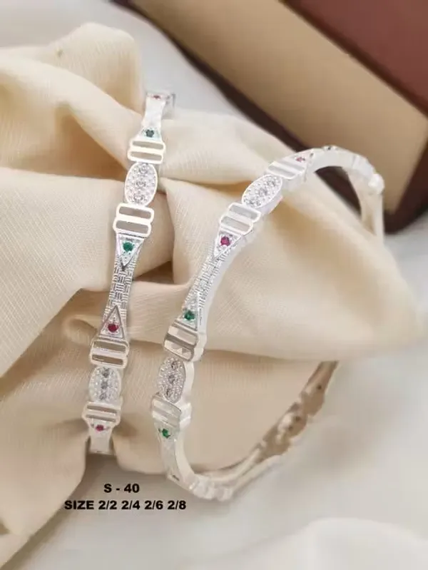 High_Silver_Plated_Diamond_Studded_Bangles_Pack_of_2