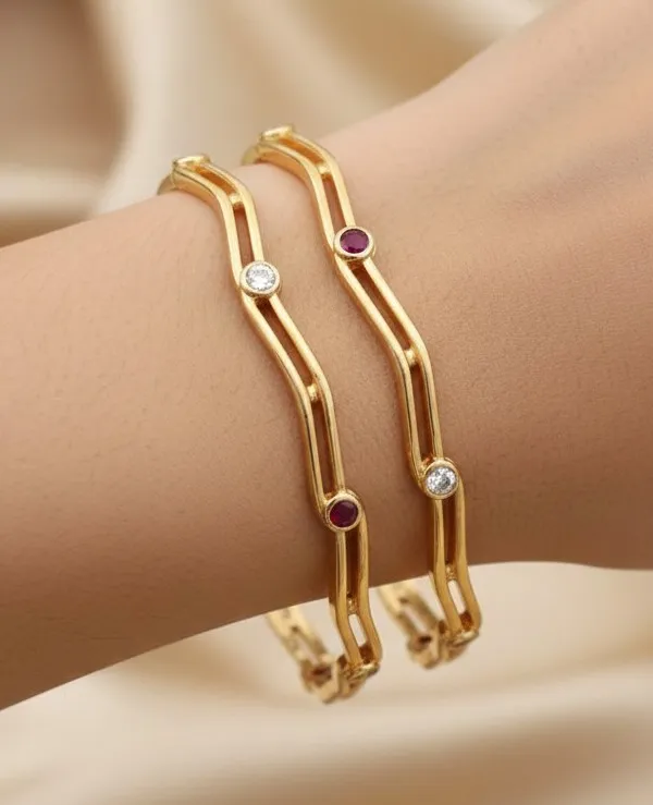 Gold_Stylish_Micro_Gold_Plated_Bangles_With_Diamond_Pack_Of_2_