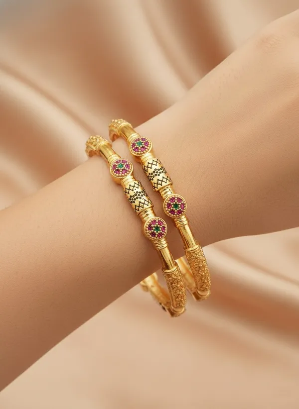 Gold_Plated_Micro_Diamond_Studded_Bangles_For_Women_2_Pcs