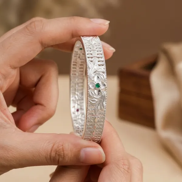 Ruby_and_Green__Studded_Silver_Plated_Bangles_For_Women