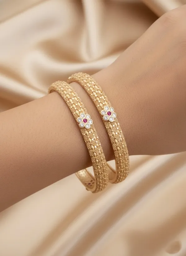 Gold_Stylish_Micro_Gold_Plated_Bangles_With_Diamond_Pack_Of_2