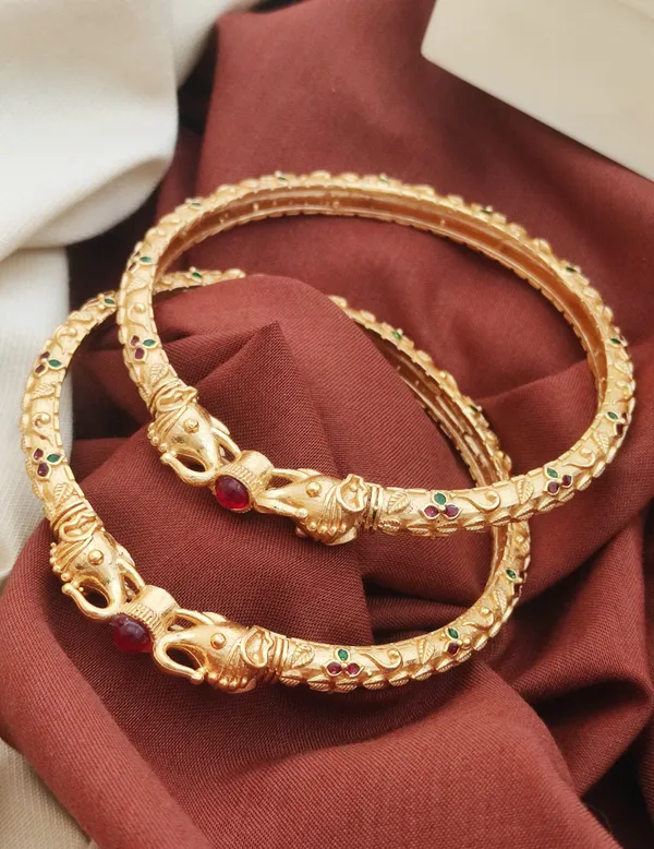 Elephant_Design_Kada_Silver_Plated_Bangles_Set_with_Ruby_Stone_–_Gold_&_Silver_Plated_(Set_of_4)