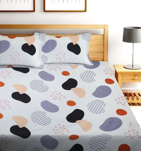 Light_Purple_Fitted_Bedsheet_Set_With_Pillow_Covers